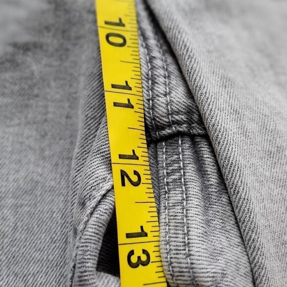The OG Straight High Rise Button Fly Grey Crop Jean Size 20 - Picture 6 of 9
